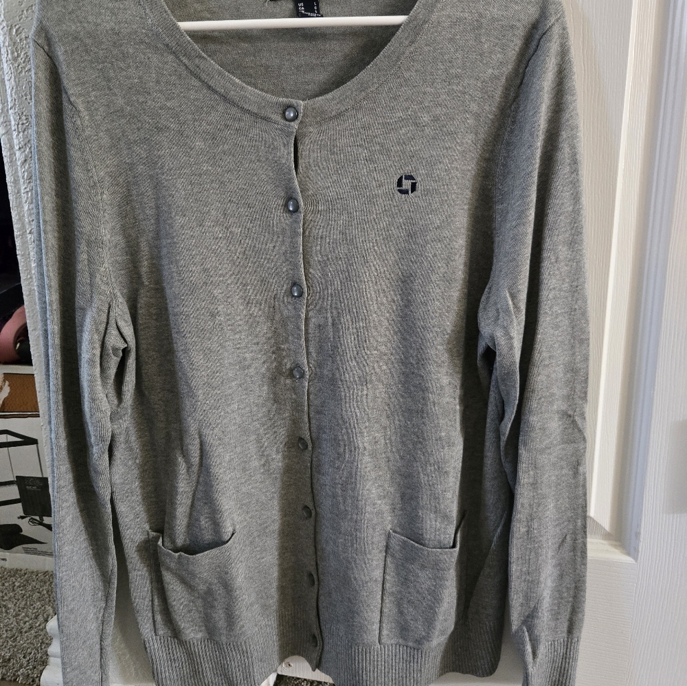 Gray Button-Up Women's Chase Cardigan